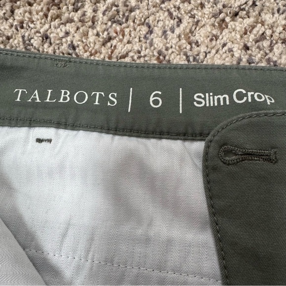 Talbots Green Chino Pants Straight Leg - Picture 2 of 4